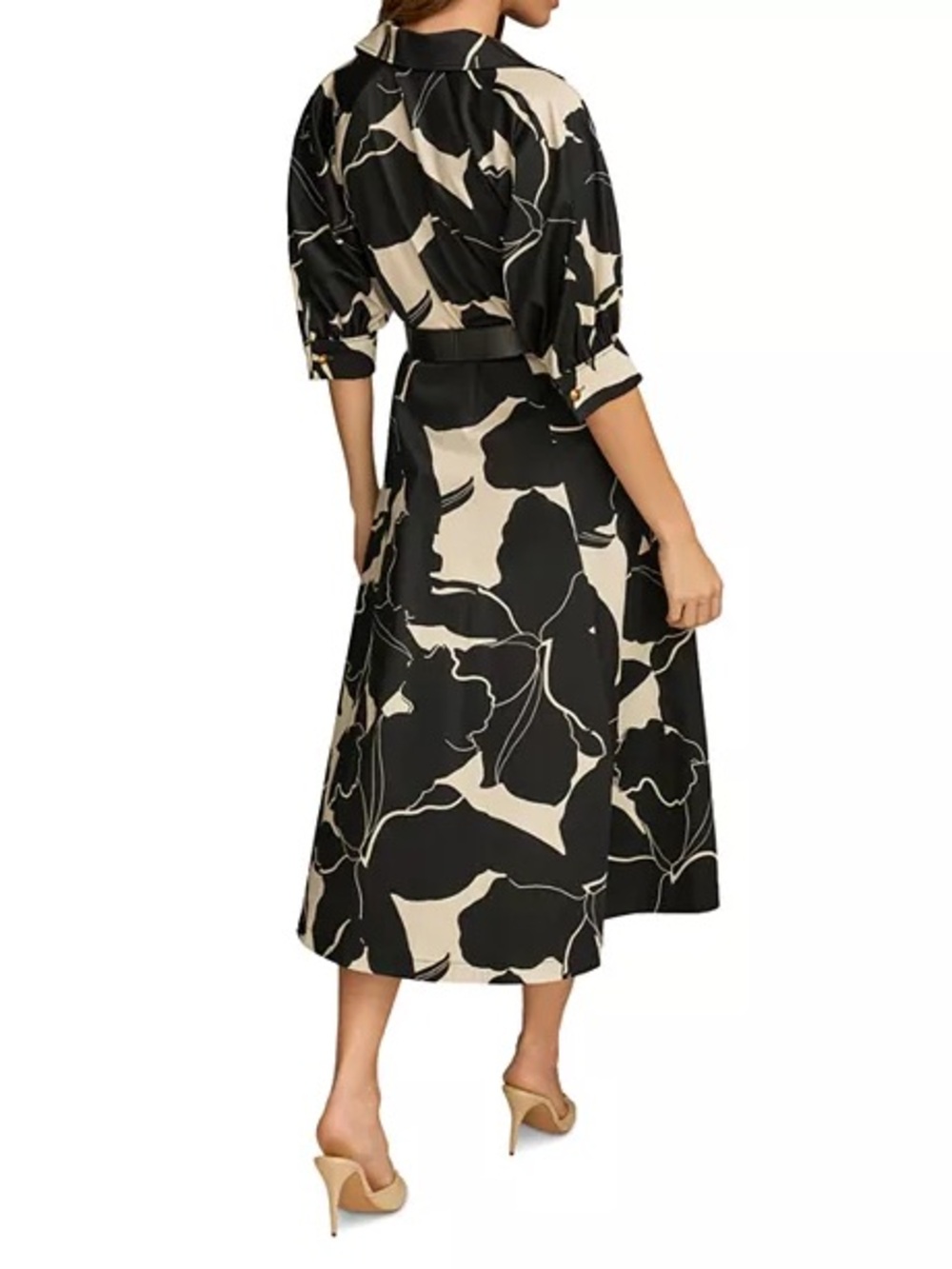 Donna Karan Shirt Dress (No Belt) Sz 12 - Picture 2 of 7
